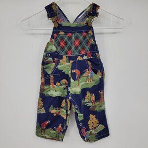 Vintage The Flooby Company Overall Golf Print Bibs Size 12 Months